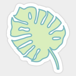 monstera leaf Sticker